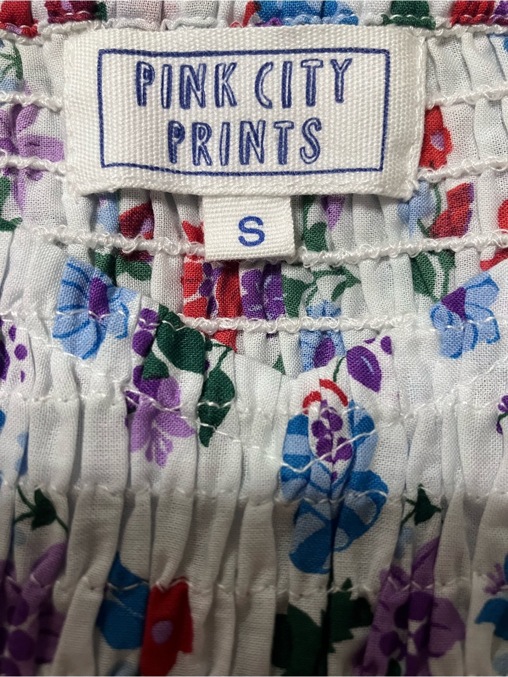 Pink City Prints Cindy Dress in the "Alpine Mix" - Picture 5 of 8